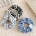 Striped Scrunchies Soft Fabric Hair Ties