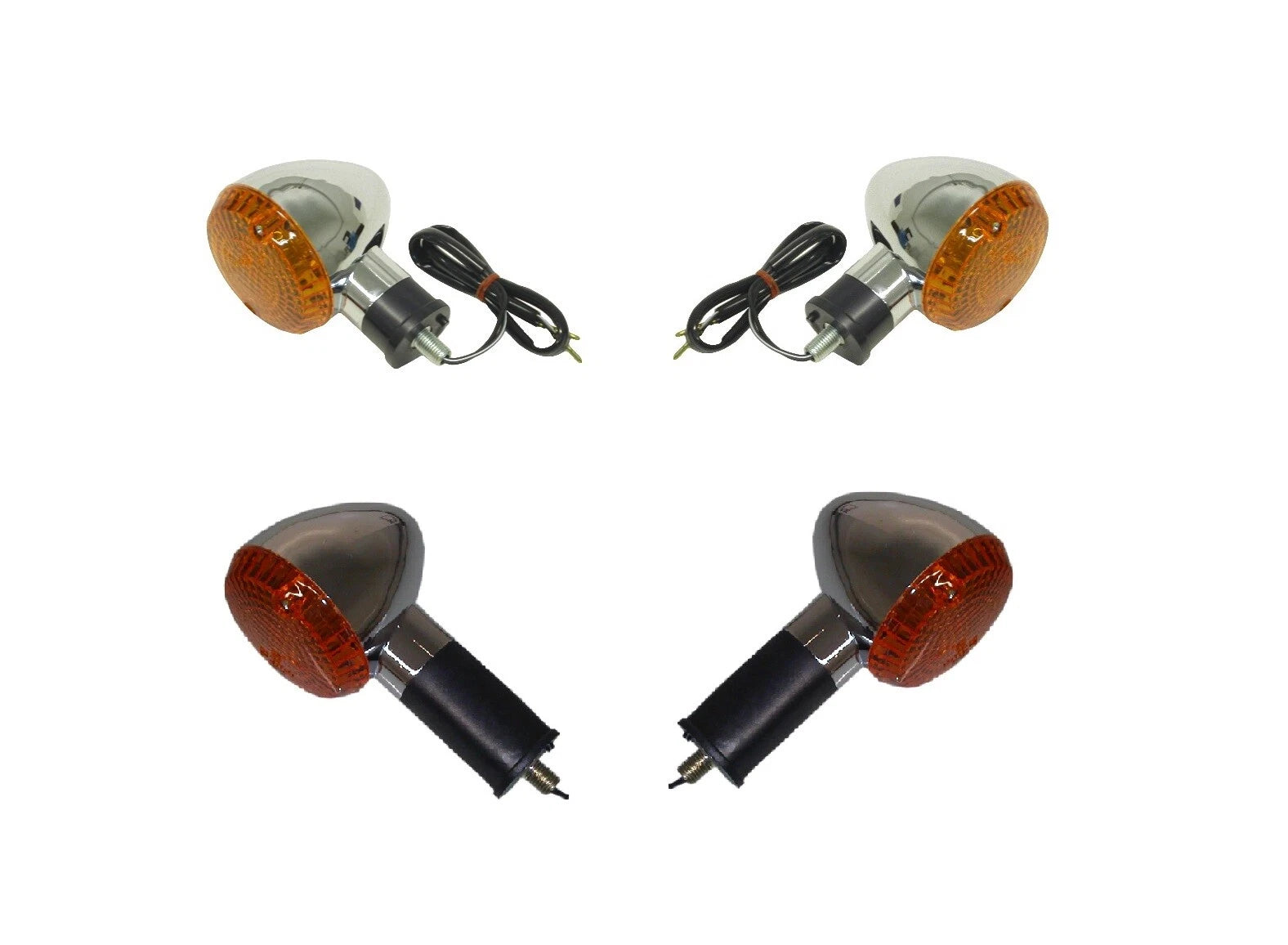 Blinkers Complete Set Of 4 Front & Rear For Kawasaki Vn 1500 L Nomad