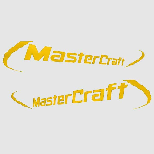 MasterCraft Yellow Logo Stickers Set of 2 by MasterCraft