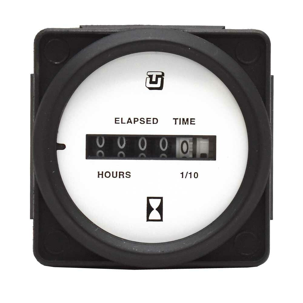 Faria Boat Hour Meter Gauge 2 Inch Black White by Faria Beede
