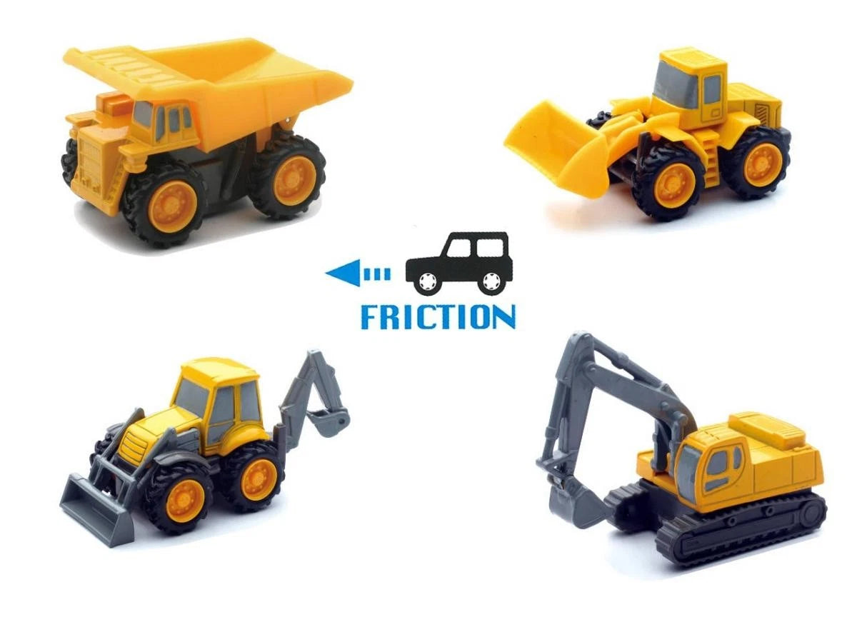 Newray Model Mini Construction Vehicles Pull-back 4 Styles , Scale