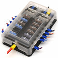 Boat Fuse Block Cover 12 Position Black Clear