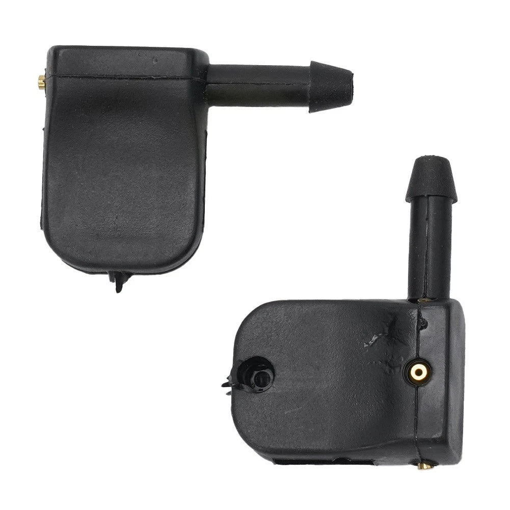 For 2 X Front Windshield Washer Nozzles Jet Spray For 12mm Wiper Arm