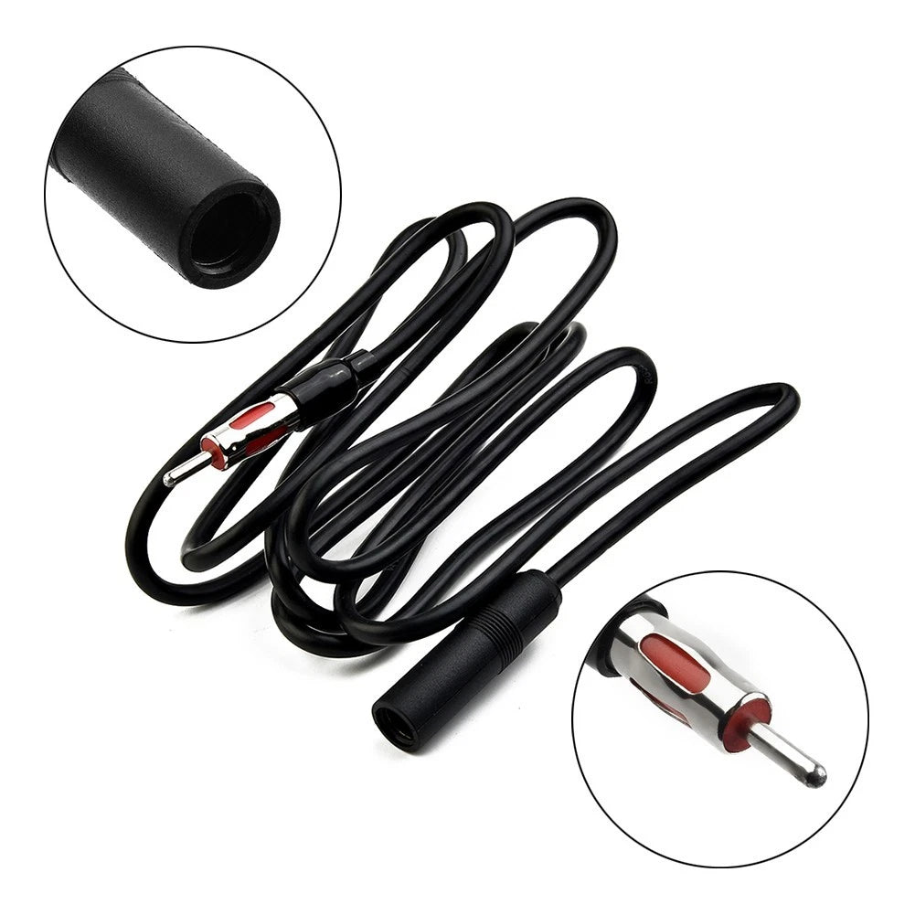5.9 Foot Auto Extension Cord Male Female Car Am Fm Adapter Cable