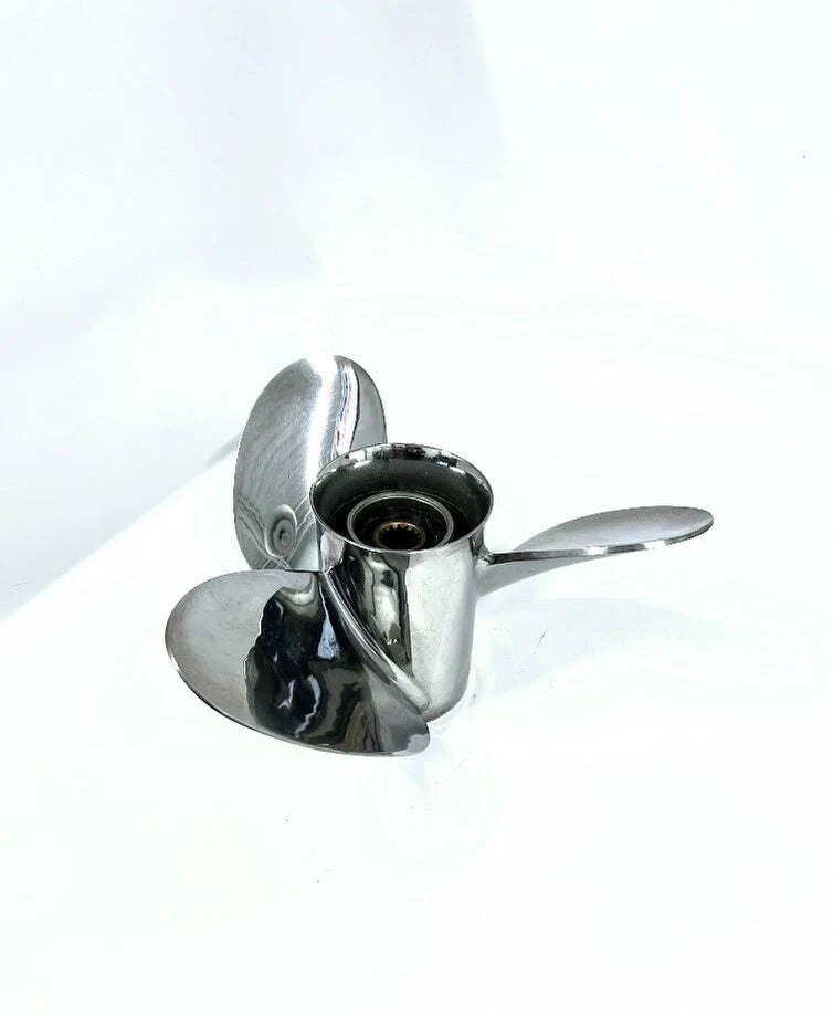 Suzuki 3 X 14 X 22p Left Hand , Stainless Steel Propeller