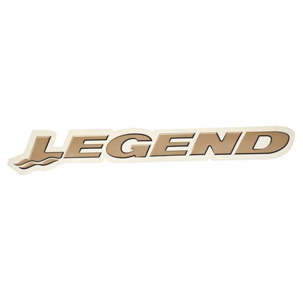 Legend Boat Logo Decal White Bronze Sticker by Legend