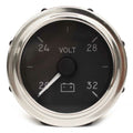 Faria Boat 20-32 Voltage Gauge VE0037A 2 Inch Silver Black by Faria