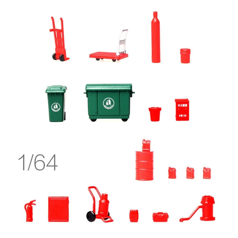 1:64 Display Scene Model Props Oil Shop Tools Garage Fire Hydrant