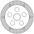 Disc Az40478 Fits John Deere 1030 1130 1630 1640 1830 2030 2040 2130