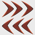 Deck Vent Decals Chaparral Red Black by Chaparral