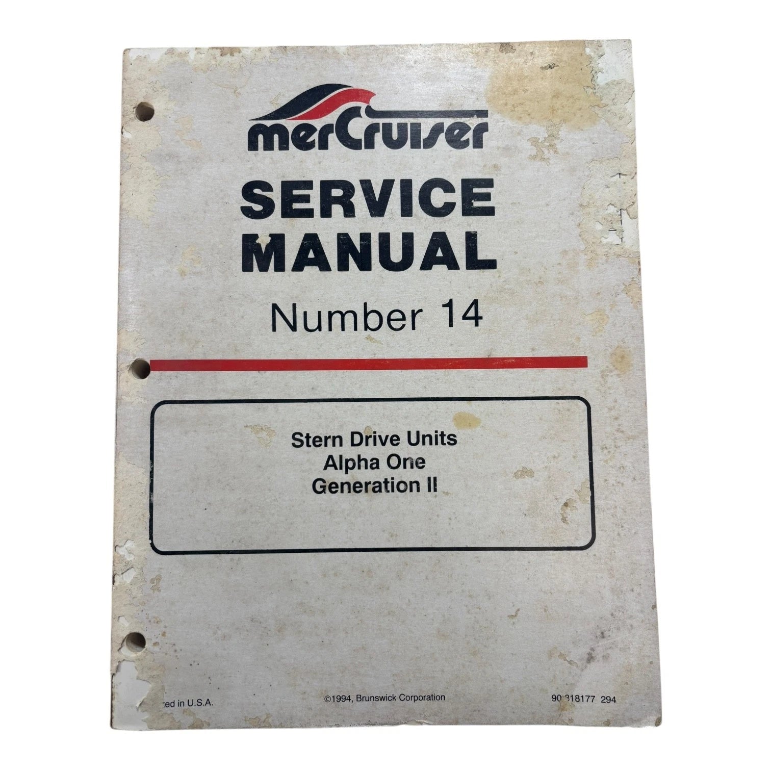 Mercruiser 90-818177, Stern Drives Units Alpha 1 Gen 2 Service Manual