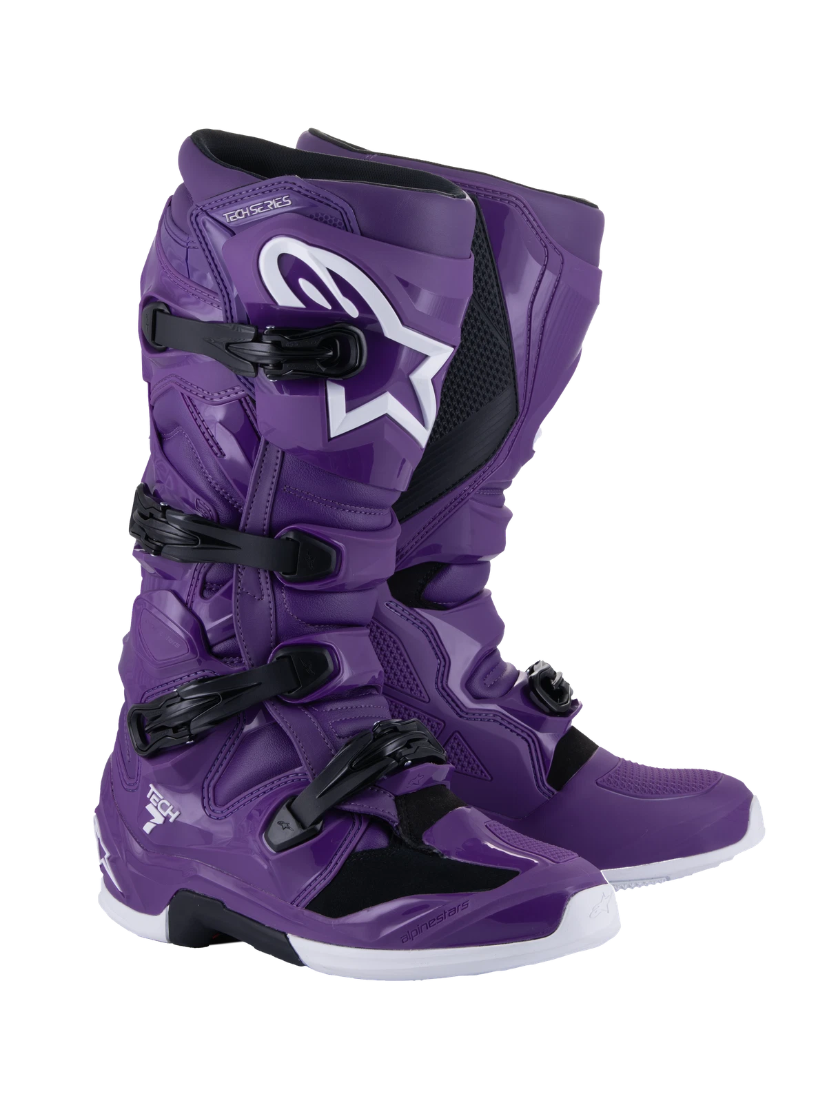 Alpinestars Tech 7 Off-road Motorcycle Boots Us 12 Purple With