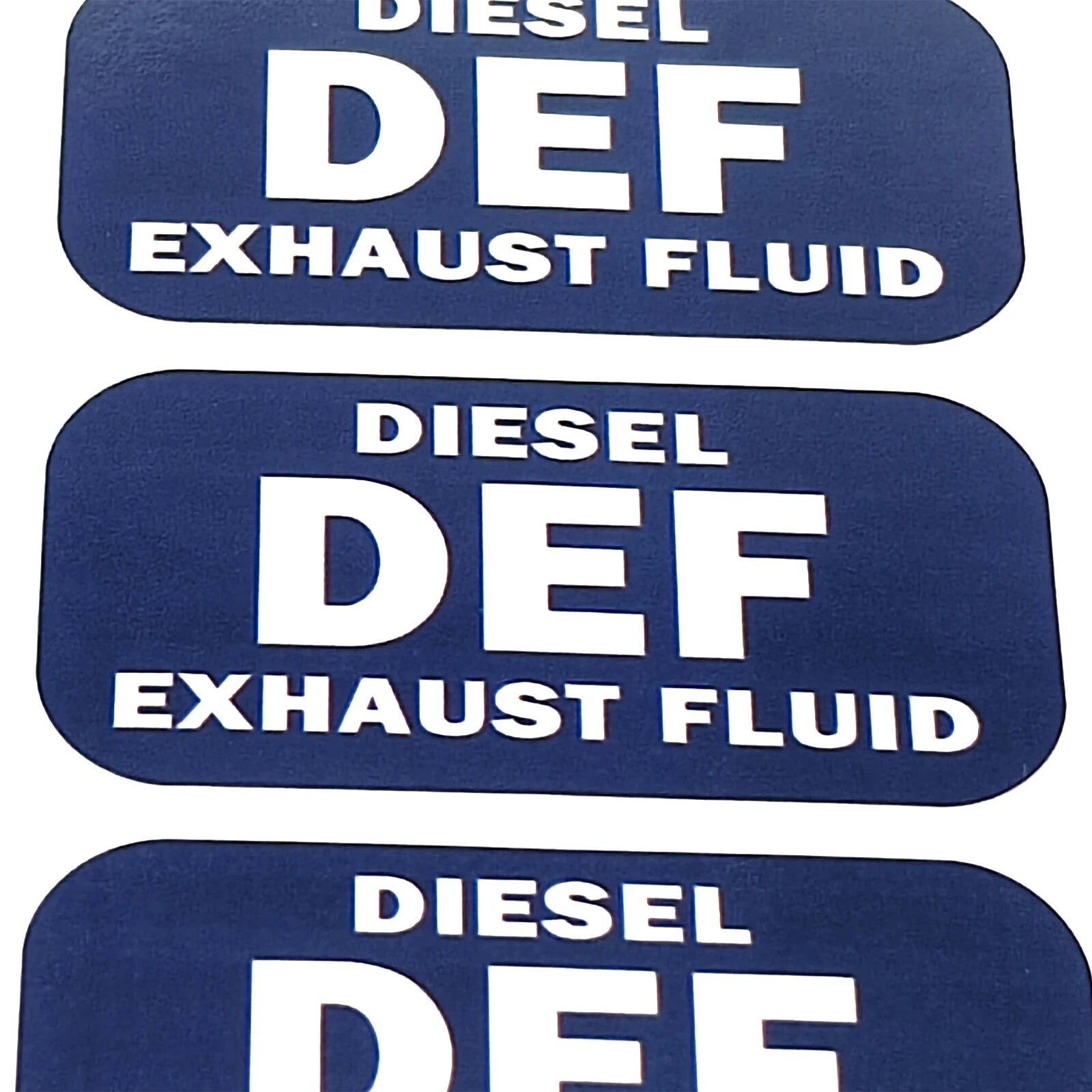DEF Diesel Exhaust Fluid Sticker Decal Weatherproof Warning Notice 24 Pcs