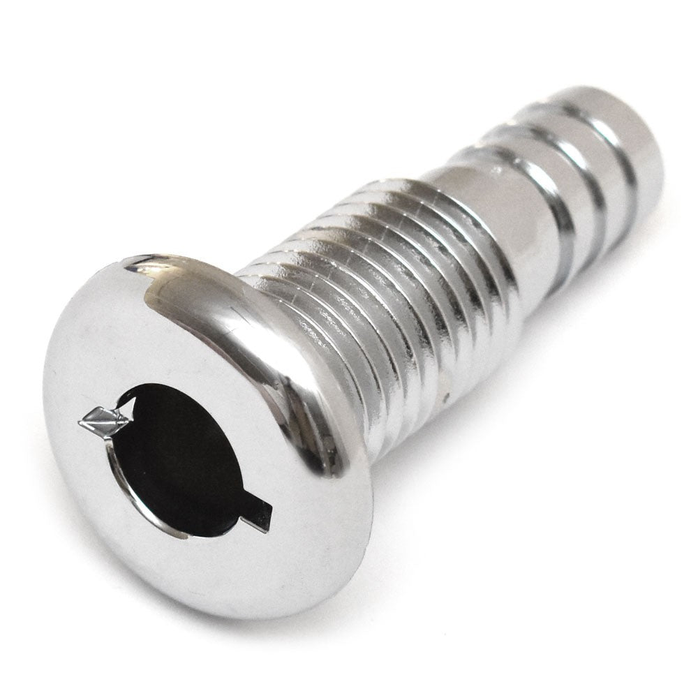 Thru Hull Blue Wave 3/4 Inch Barbed Plastic Chrome by Blue Wave