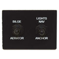 Boat Toggle Switch Panel | Bilge Aerator Lights Plastic On/off/on