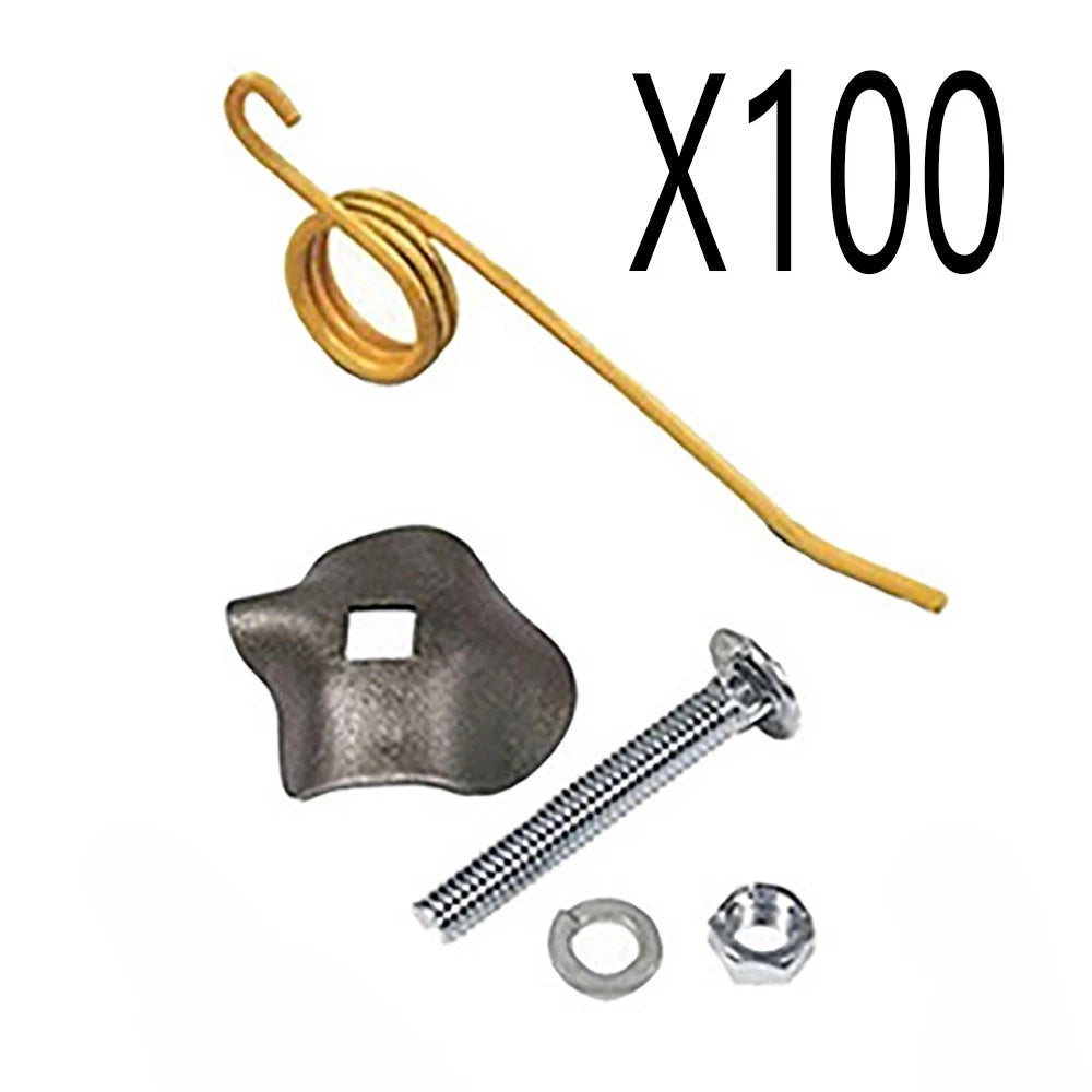 Tenh1a One-hundred Rake Teeth Clips Bolts & Nuts Fits New Holland S55