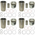 Re64509 Four Piston Liner Kits Fits John Deere 2256 2258 2264 2266