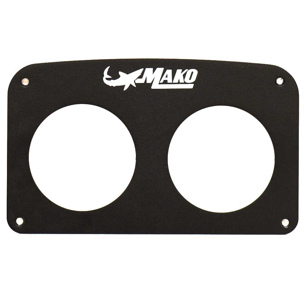 Mako Boat Blank Gauge Panel Black 9 1/4 x 5 1/2 Inch by Mako