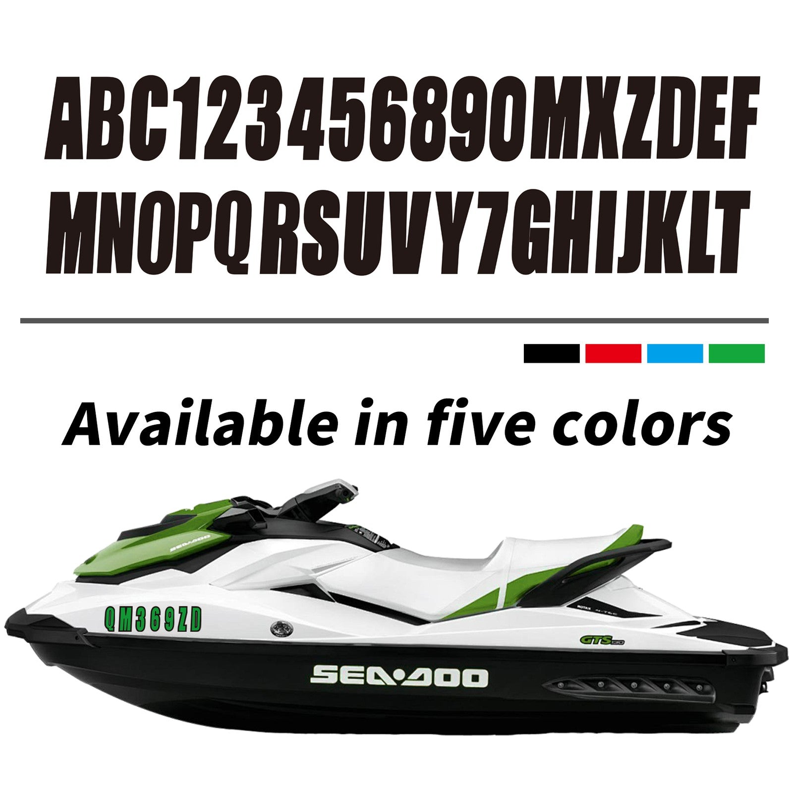 Boat Registration Numbers Marine Vinyl Decals