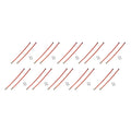 Qty 10: Pair Of 36" Orange Blade Markers Fits Blizzard Replaces 2036