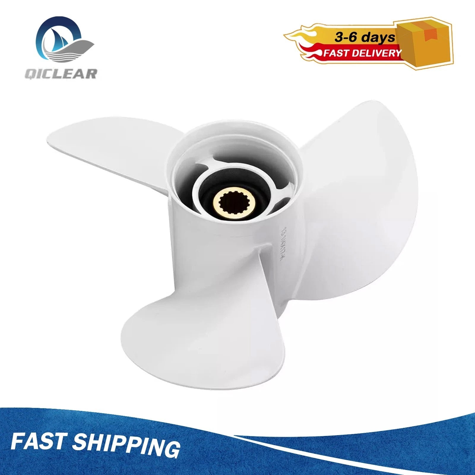 11-k Outboard Boat Propeller For Yamaha 60-125hp 15 Spline