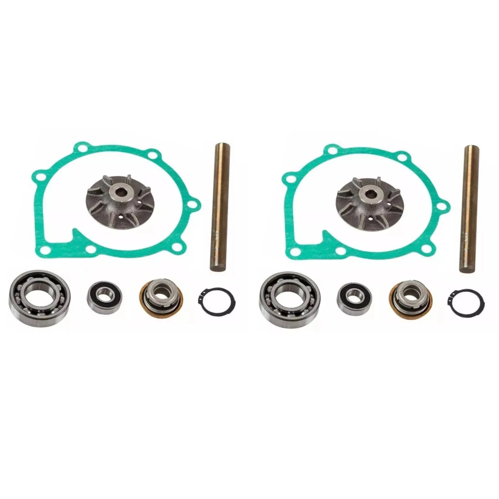 2sets Circulation Pump Kit For Volvo Penta Ad41 Aqada40 Aqad41 D41