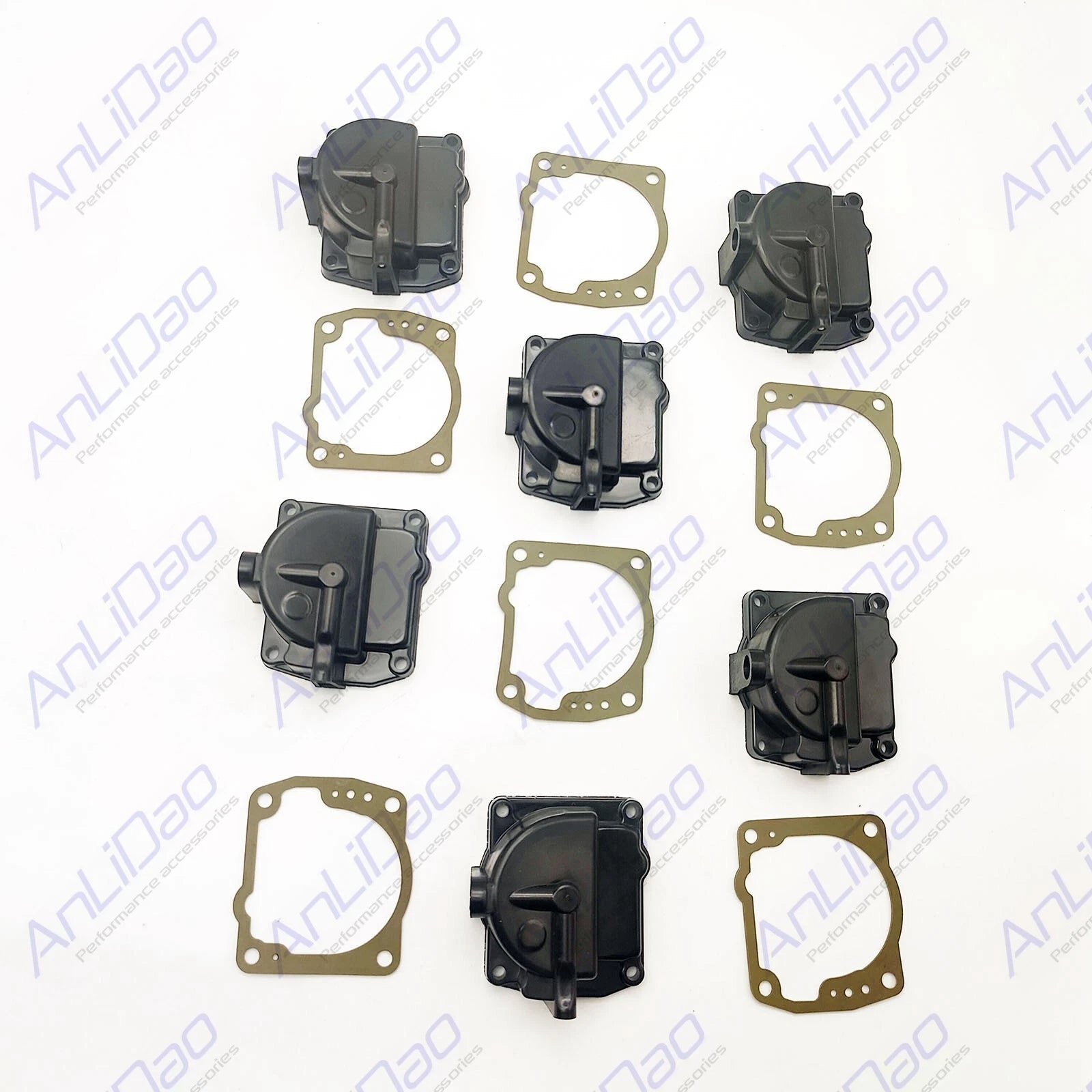 6pcs Fit Johnson Evinrude 90hp-175hp Carb Bowl Float Chamber Assy