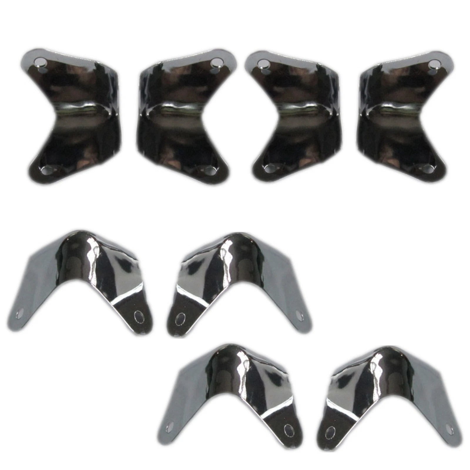 8pack Metal 2 Leg Guitar Amp Amplifier Cabinet Corners Protectors For