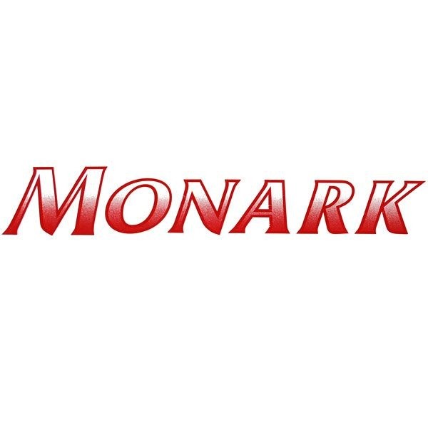 Monark Boat Decal 32 x 5 1/4 Inch White Red Gradient by Monark
