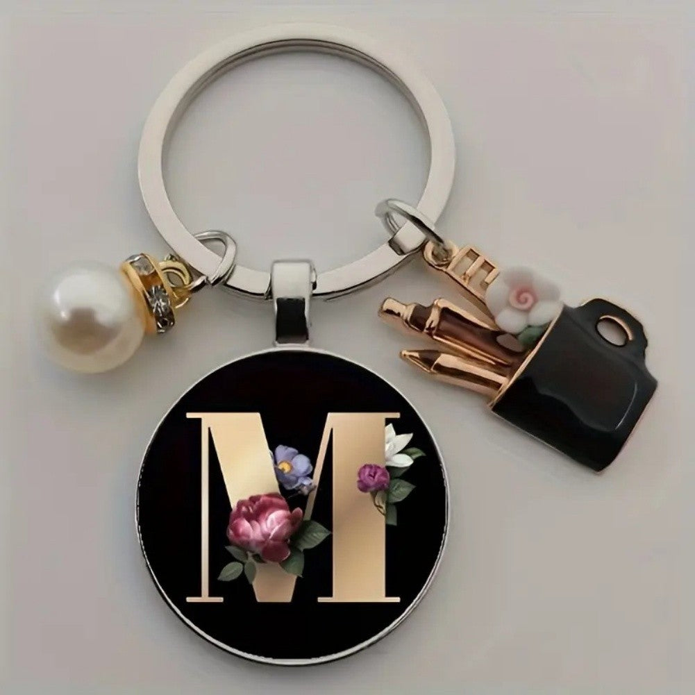 Unique Keychain Design English Alphabet Charms