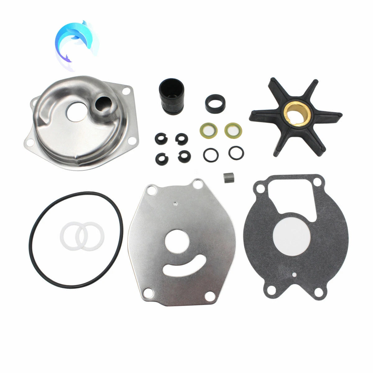 Water Pump Impeller Kit 46-99157t 2 Lc For Mercury 9.9- 25hp Force