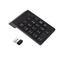 Compact Wireless 18-key Numeric Keypad W/2.4g Usb Receiver 33ft