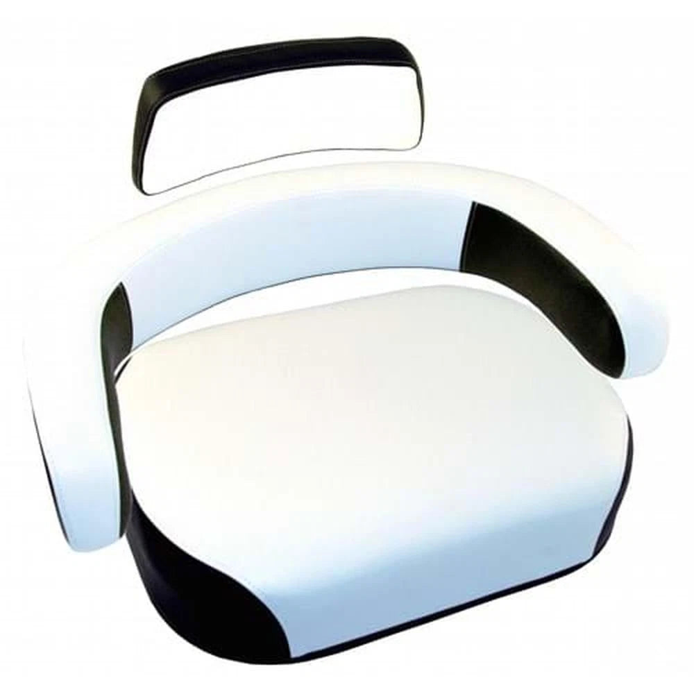 S400701 Cushion Set, Black & White Vinyl, Classic Style-() Fits