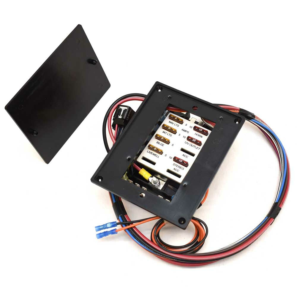 Fuse Block Panel Lund 10-Position Black by Lund