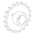 Sprocket Ah215152 Fits John Deere 9660sts 9670sts 9760sts 9860sts