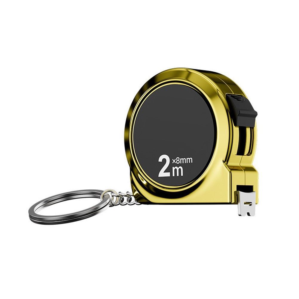 Compact Keychain Tape Measure 2 Meter Retractable