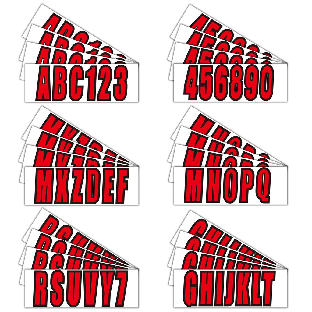 Custom Boat Registration Numbers – Decal Sticker Set