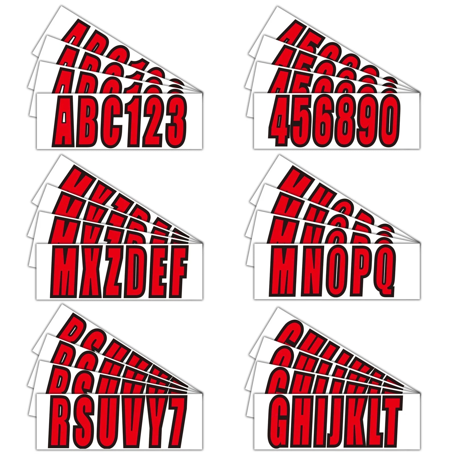 Custom Boat Registration Numbers – Decal Sticker Set