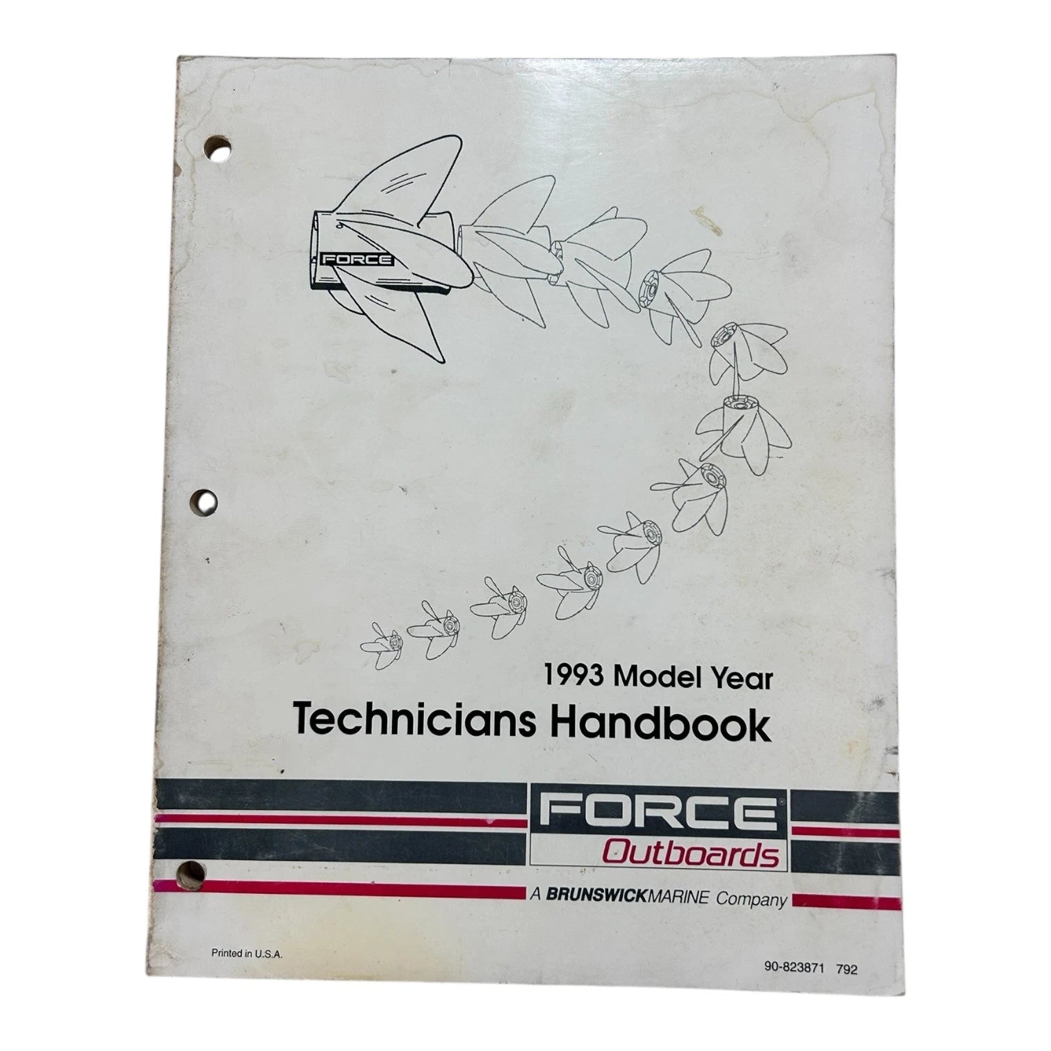 Force Outboards 90-823871, Technicians Handbook | Hook & Hull Co
