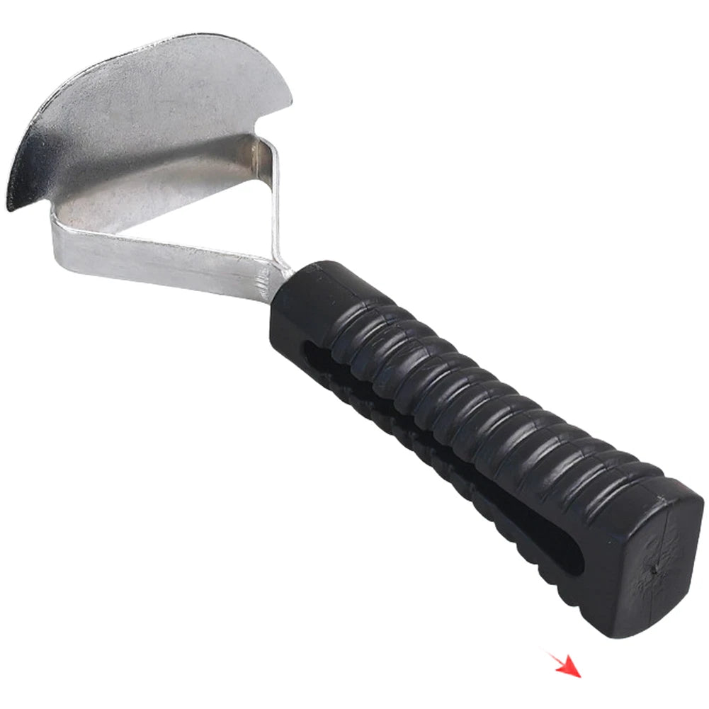 Curved Steel Tire Scraper Tool For Tire Dirt Removing And Grinding