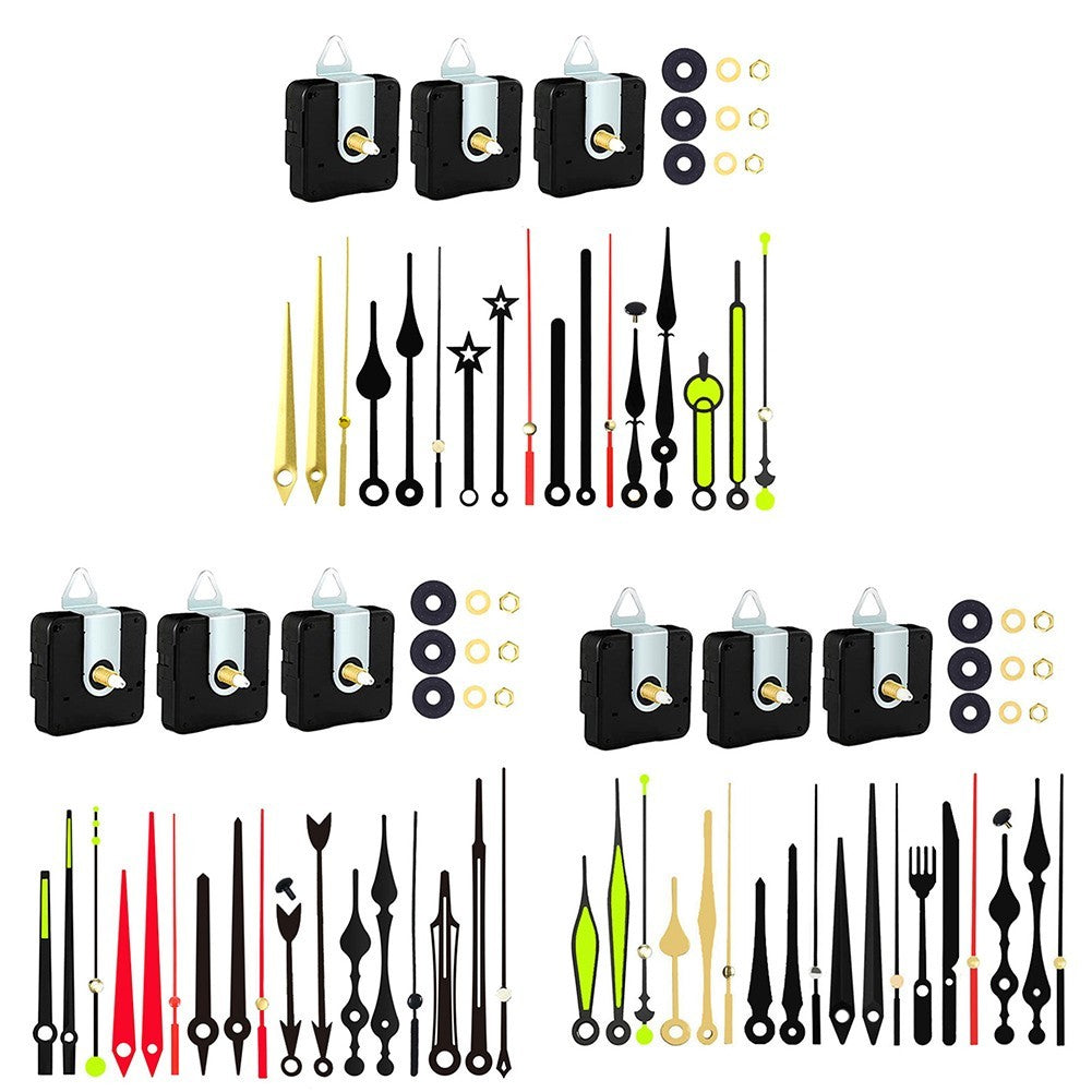 Silent Sweep Clock Movement with Metal Pointers