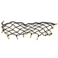 Premier Pontoon Boat Storage Net | 12 3/4 X 3 Inch Black Nylon Brass