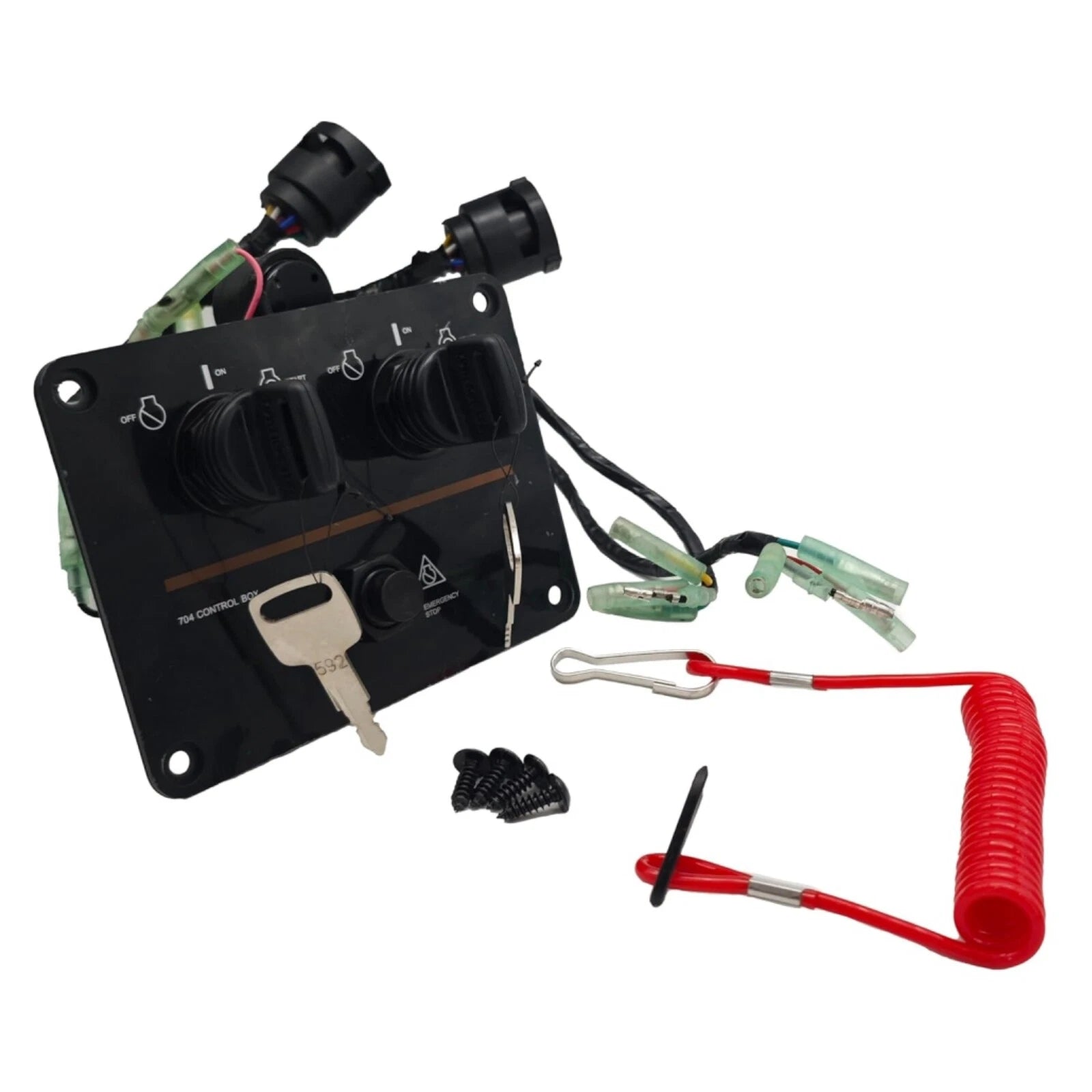 New Fits Yamaha Outboard Dual Remote Control Panel Main Key Switch