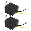 2pcs 12V Power Filter For Car Stereos Noise Reduction And