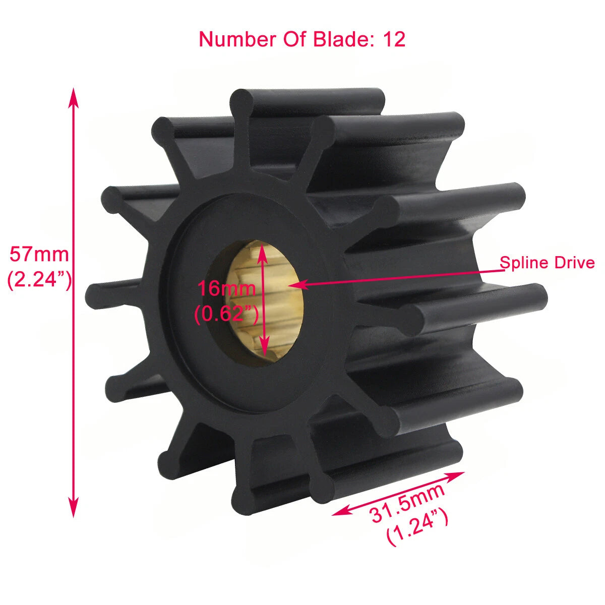 Impeller Kit for Northern Lights 25-12004/25-12057/25-15405