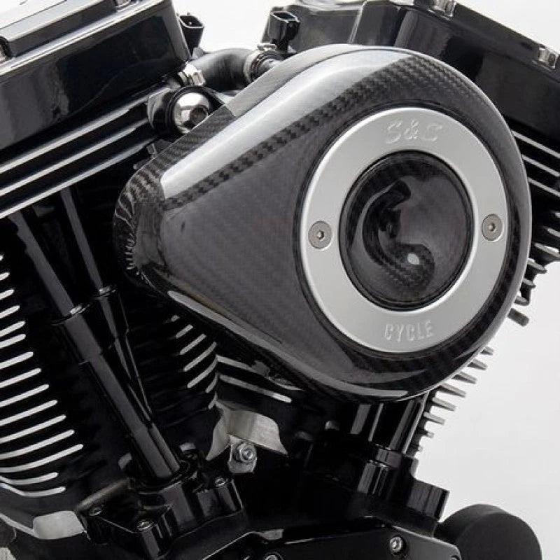 S&s Cycle 2017+ M8 Models Stealth Air Cleaner Kit W/ Carbon Fiber