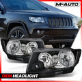 L+R Replacement Headlight for 2011-2013 Grand Cherokee