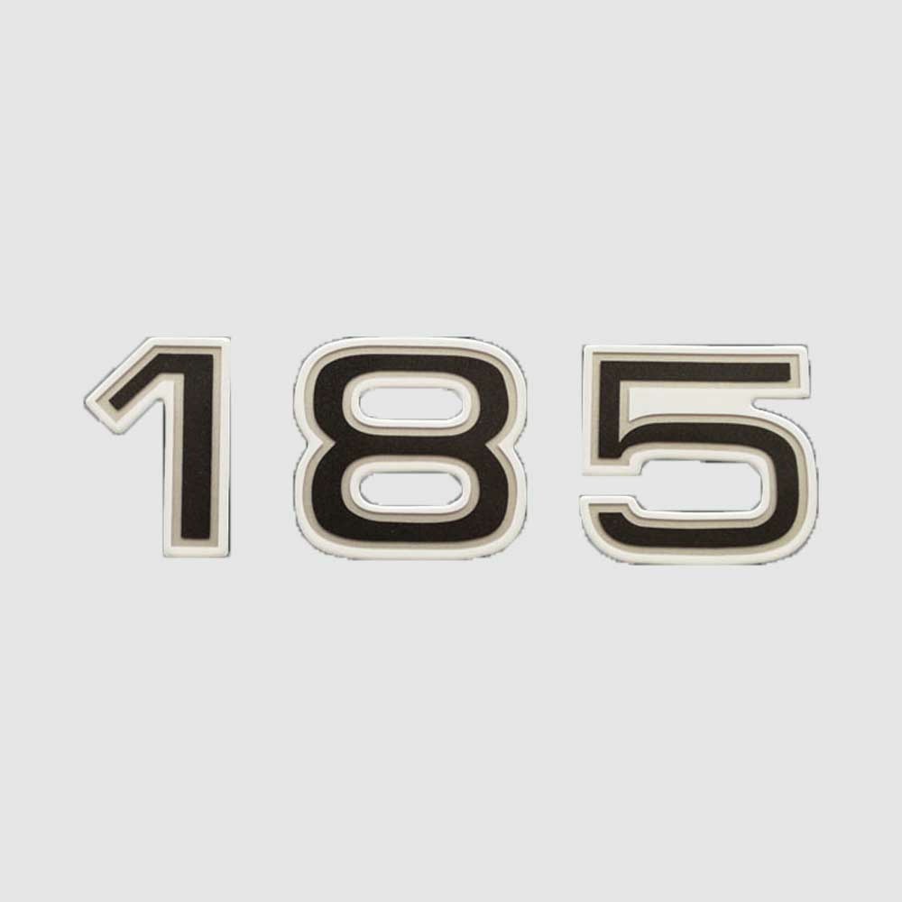 Ranger Boat Raised Decal 185 Black Silver Sticker by Ranger