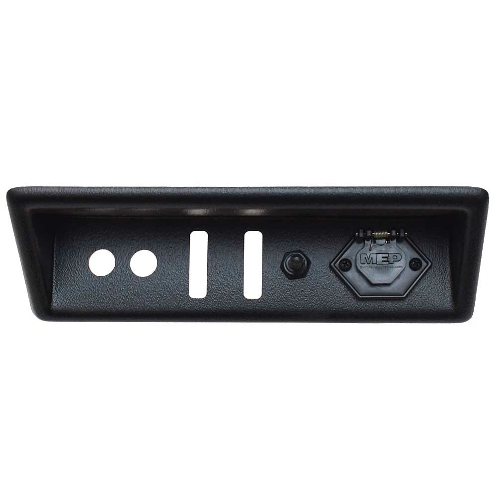Lowe Boat Tool Holder Panel 2227072 | W/ 2 Pin Trolling Receptacle