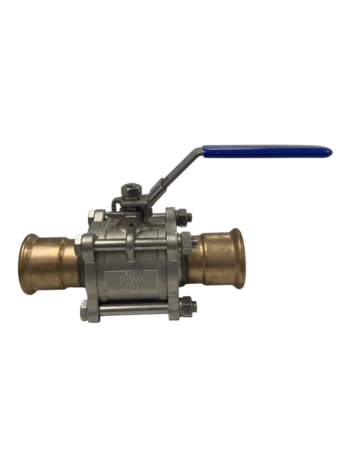 1 1/2" Ball Valve 1000 Wog + Cunipress Metric Press-fit System 42mm,